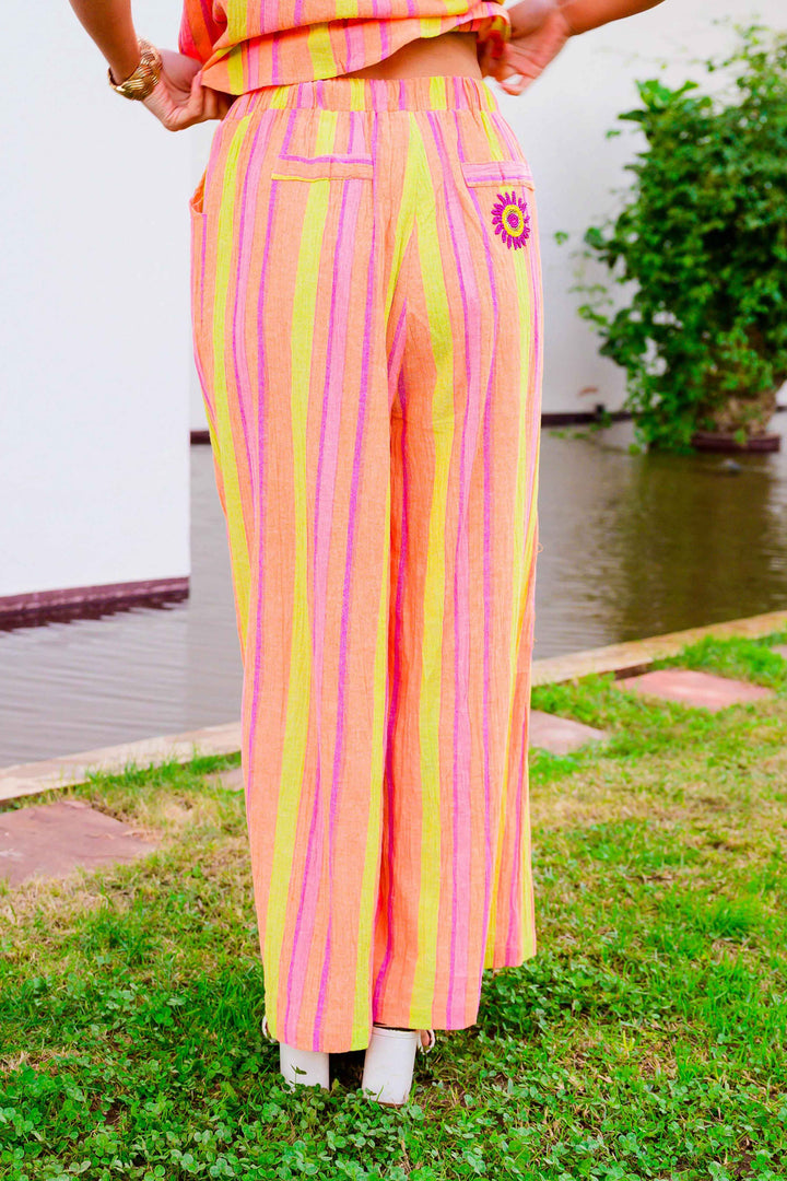 Ensemble Top & Pantalon Rayé Savana - ensembles