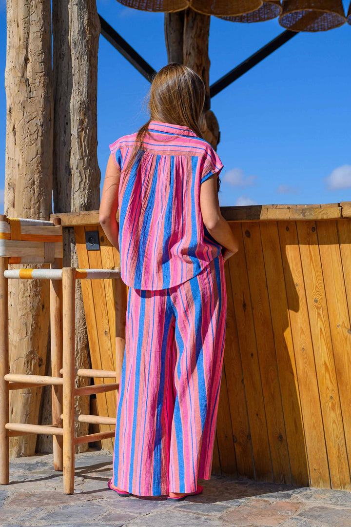 Ensemble Top & Pantalon Rayé Savana - ensembles