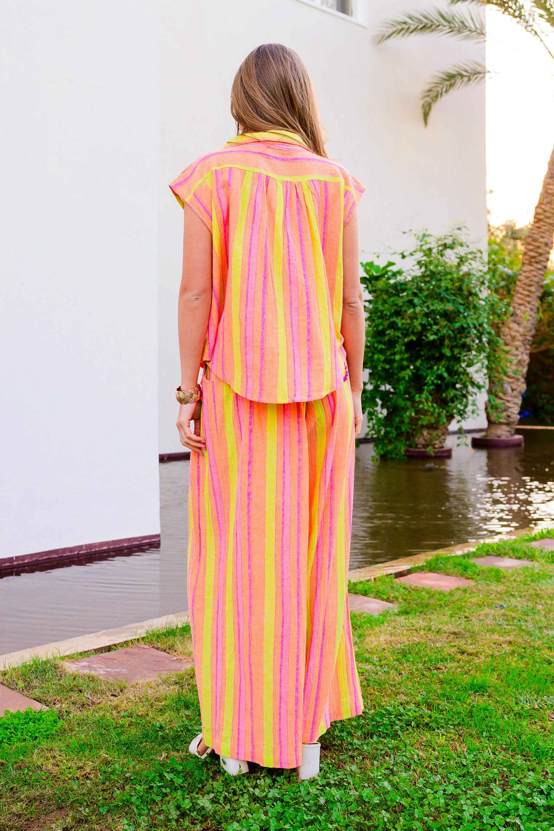 Ensemble Top & Pantalon Rayé Savana - ensembles