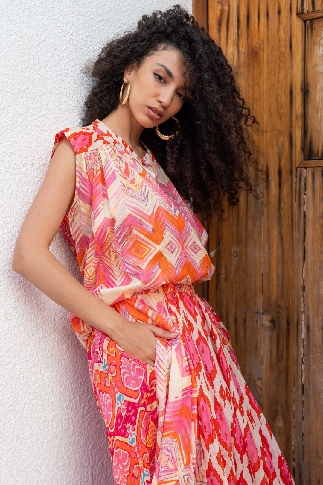 Ensemble Top Sans Manches & Jupe Longue Azura - Taille