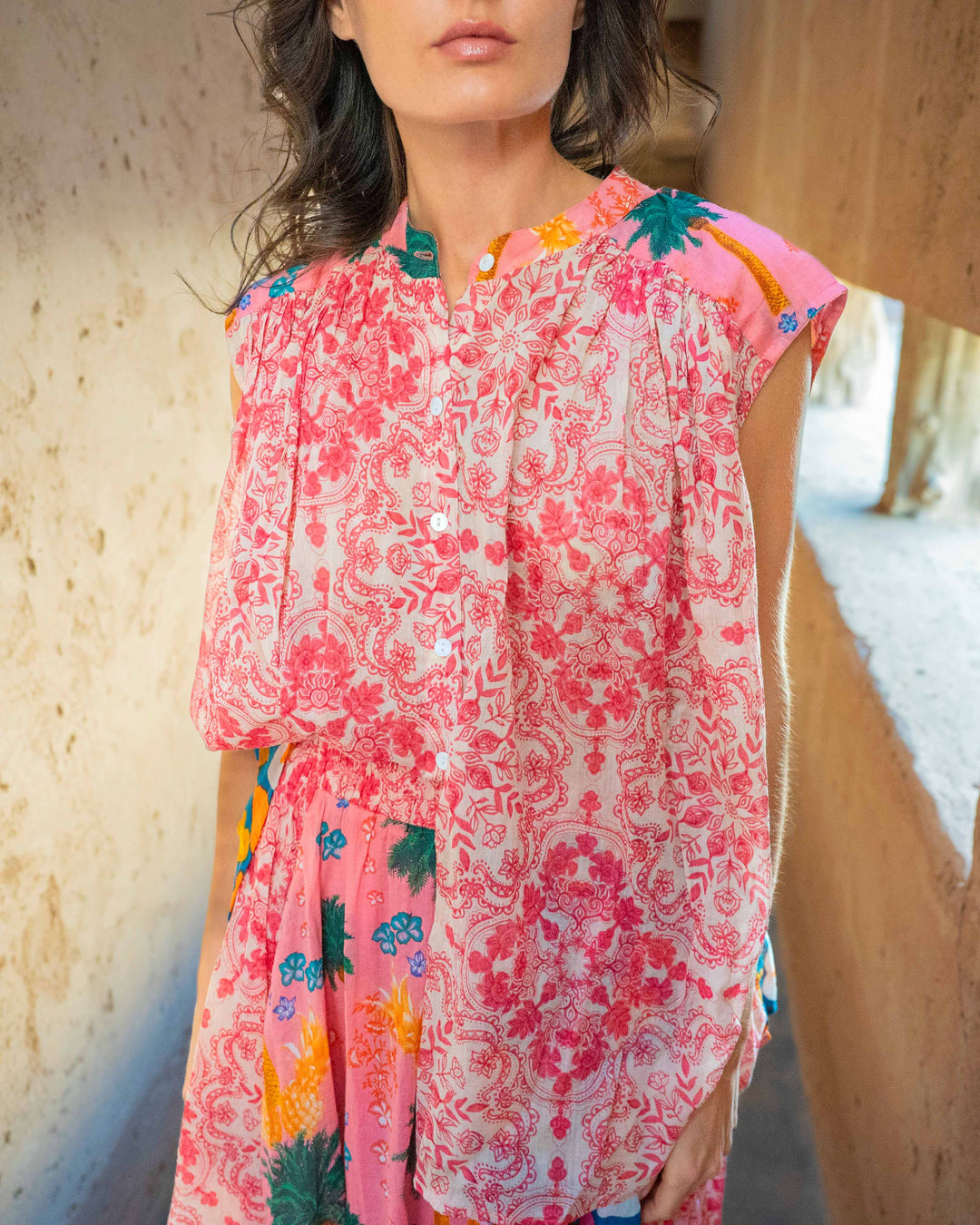 Ensemble Top Sans Manches & Jupe Longue Azura - Taille