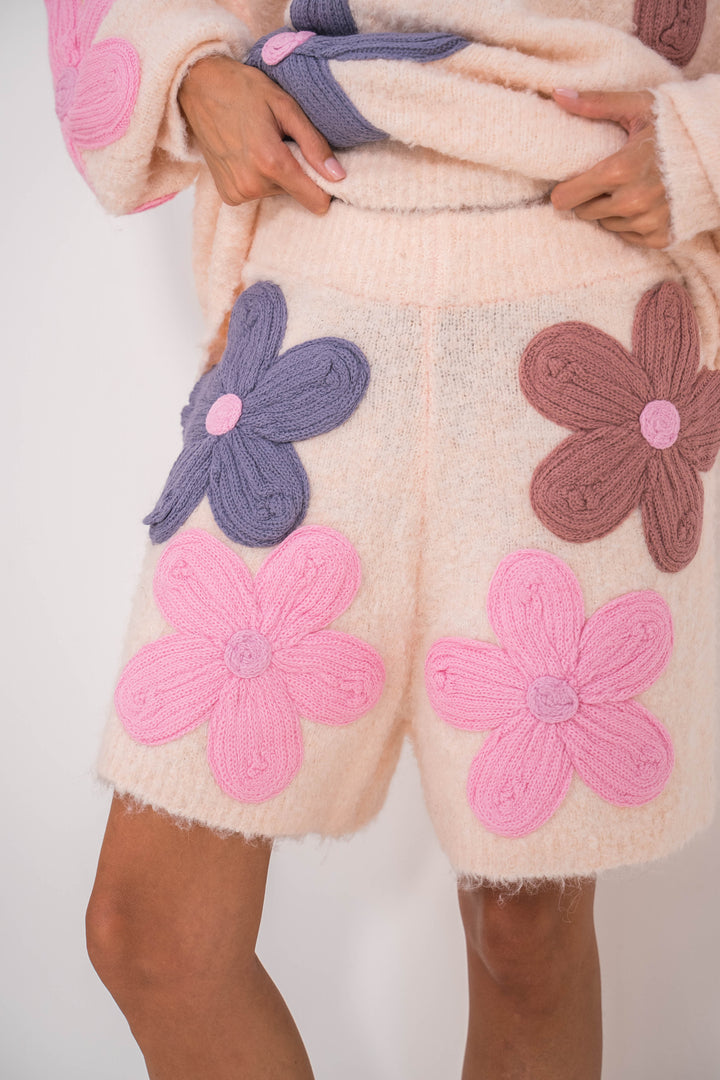 Ensembles oversize à fleurs en relief Diane 2653 - Rose