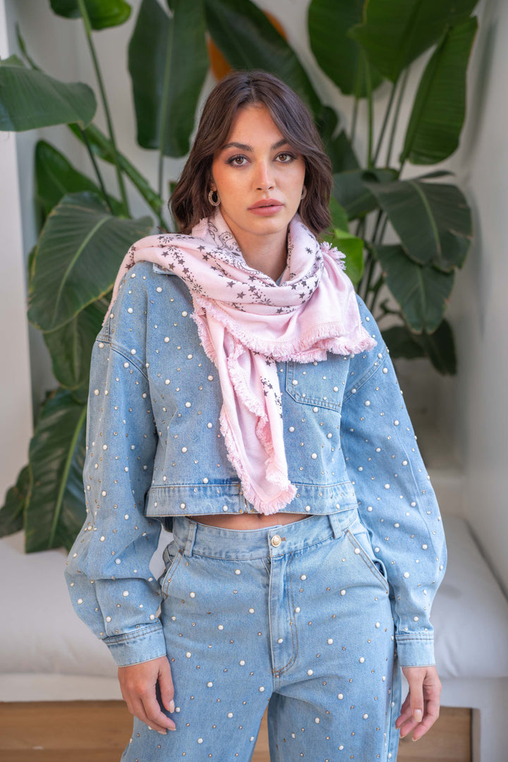 Foulard imprimé bandana Kerry Taille unique / Rose Foulards