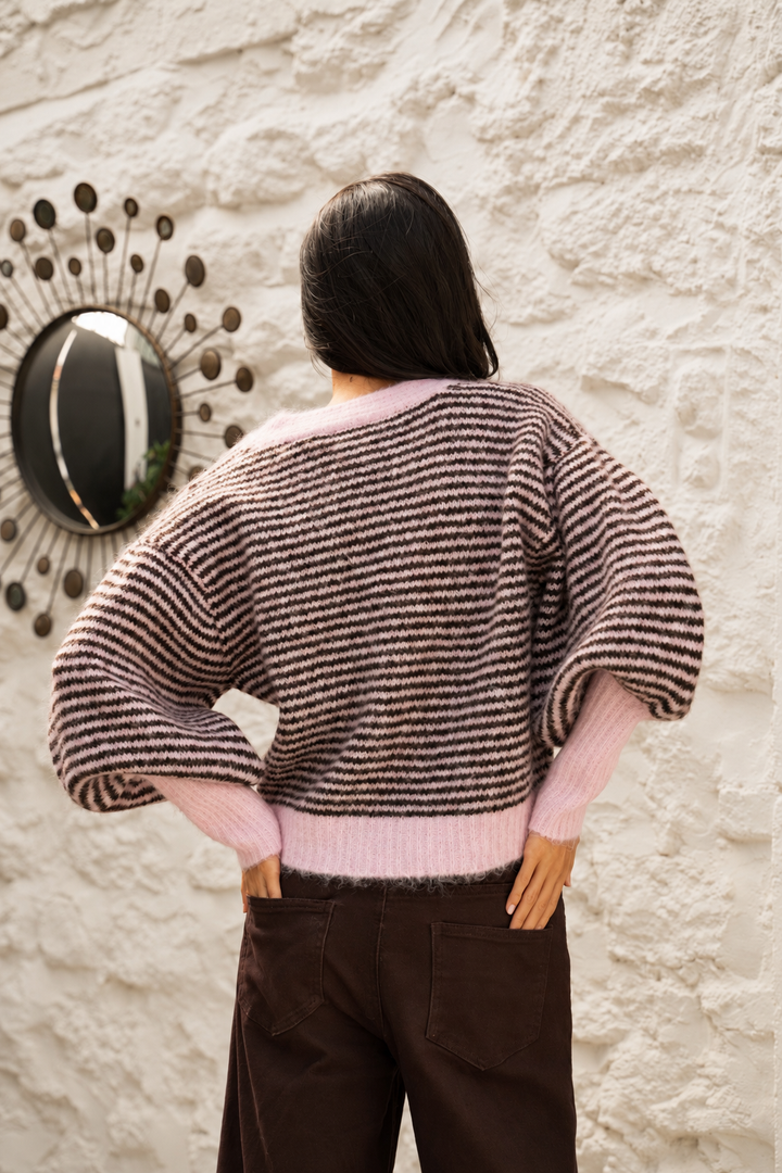Gilet court en maille Woldie 2651 - Taille Unique: 34-40