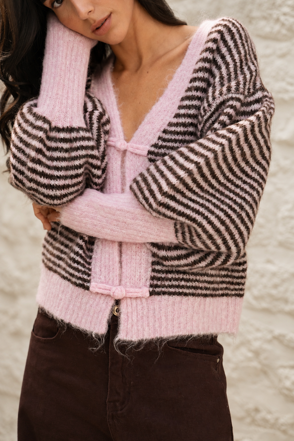 Gilet court en maille Woldie 2651 - Taille Unique: 34-40