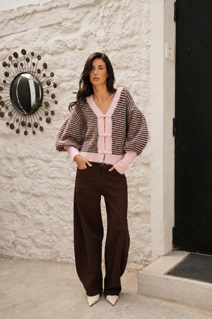 Gilet court en maille Woldie 2651 - Taille Unique: 34-40