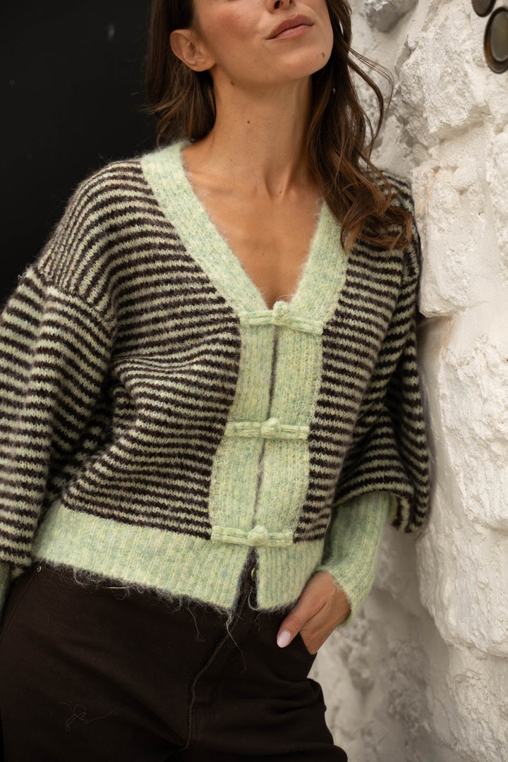 Gilet court en maille Woldie 2651 - Taille Unique: 34-40