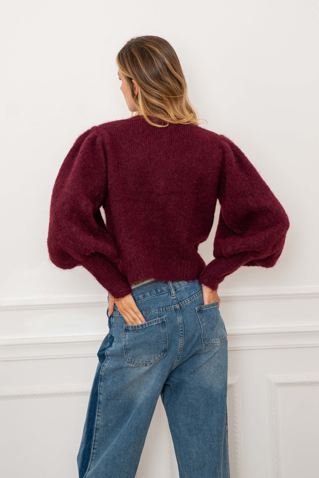 Gilet en maille à boutons bijoux Nelie 2698 - Taille