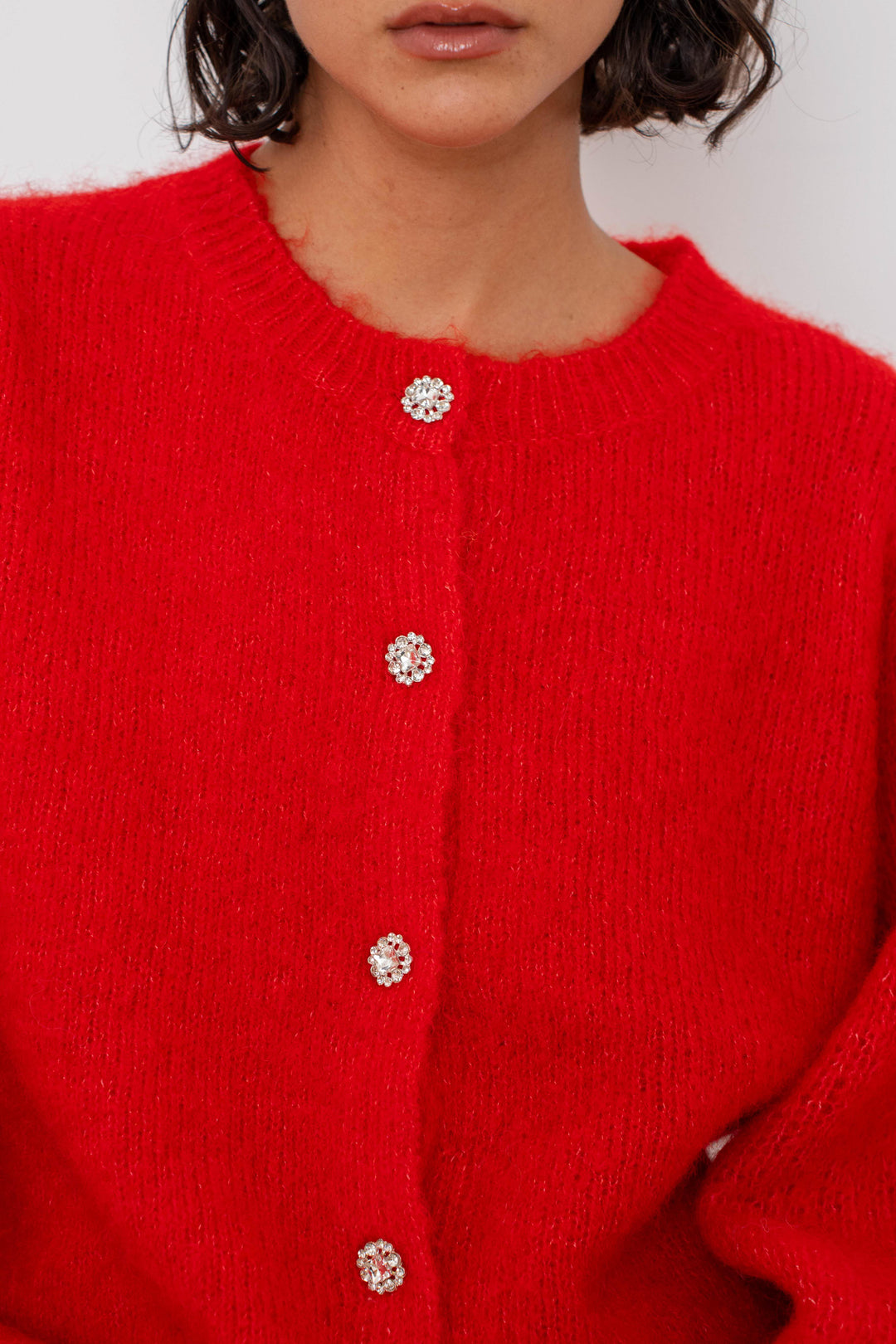 Gilet en maille à boutons bijoux Nelie 2698 - Taille