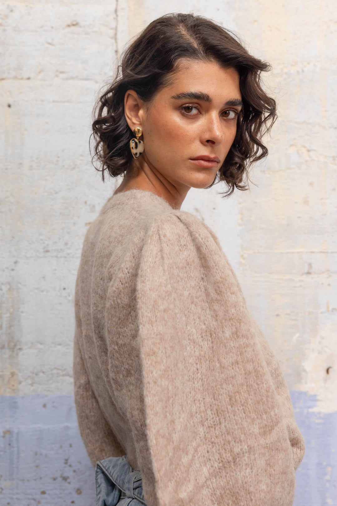 Gilet en maille à boutons bijoux Nelie 2698 - Taille