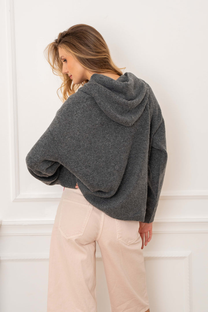 Gilet en maille zippé Wendy 2693 - Taille unique: 36 au 42