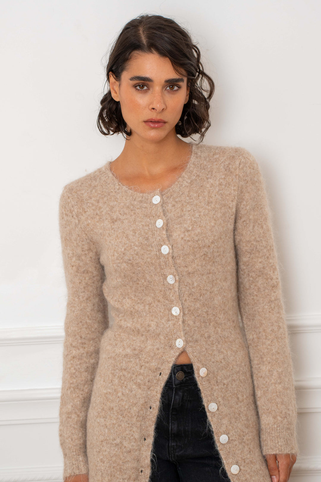 Gilet long Laine cachemire Jade 2635 - GS2635 / Taille