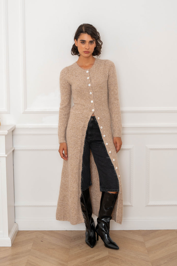 Gilet long Laine cachemire Jade 2635 - GS2635 / Taille