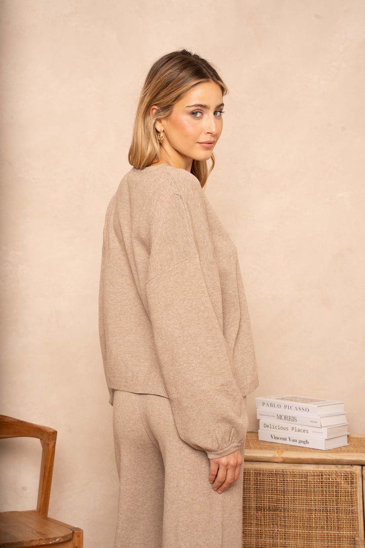 Gilet Miso à lacets - Taille unique / Beige - gilets