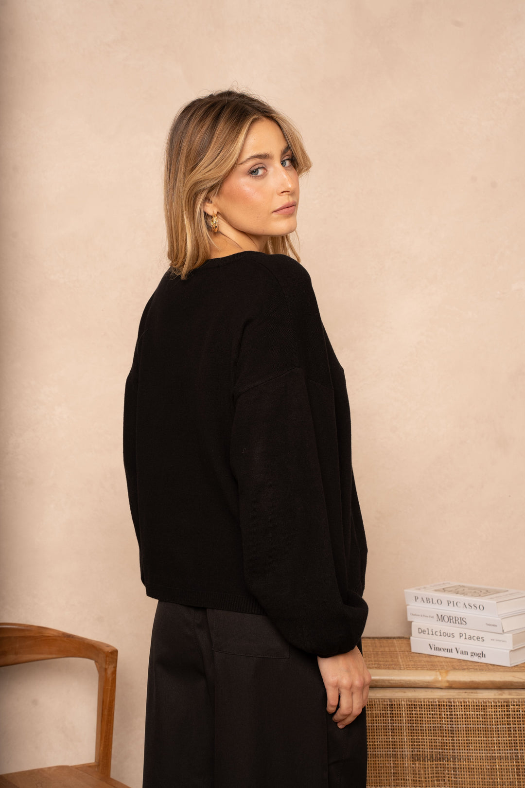 Gilet Miso à lacets - Taille unique / Noir - gilets