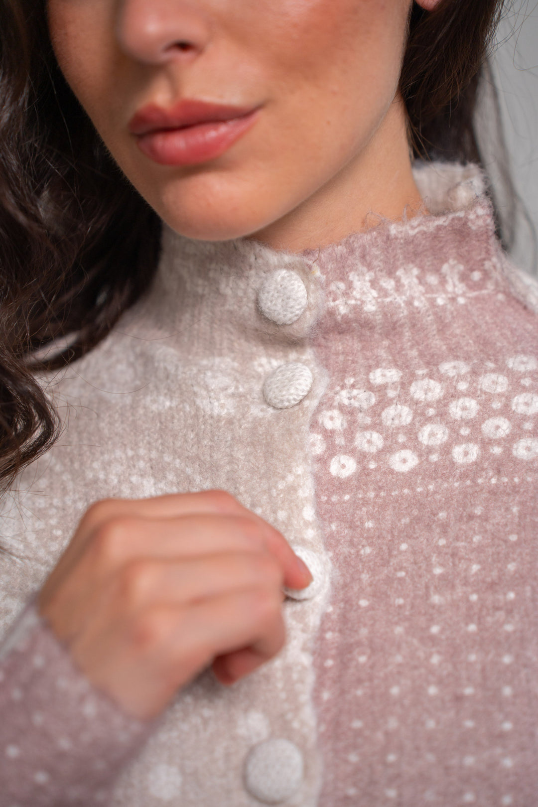 Gilet patchwork bandana Gia Taille unique / Coffee gilets