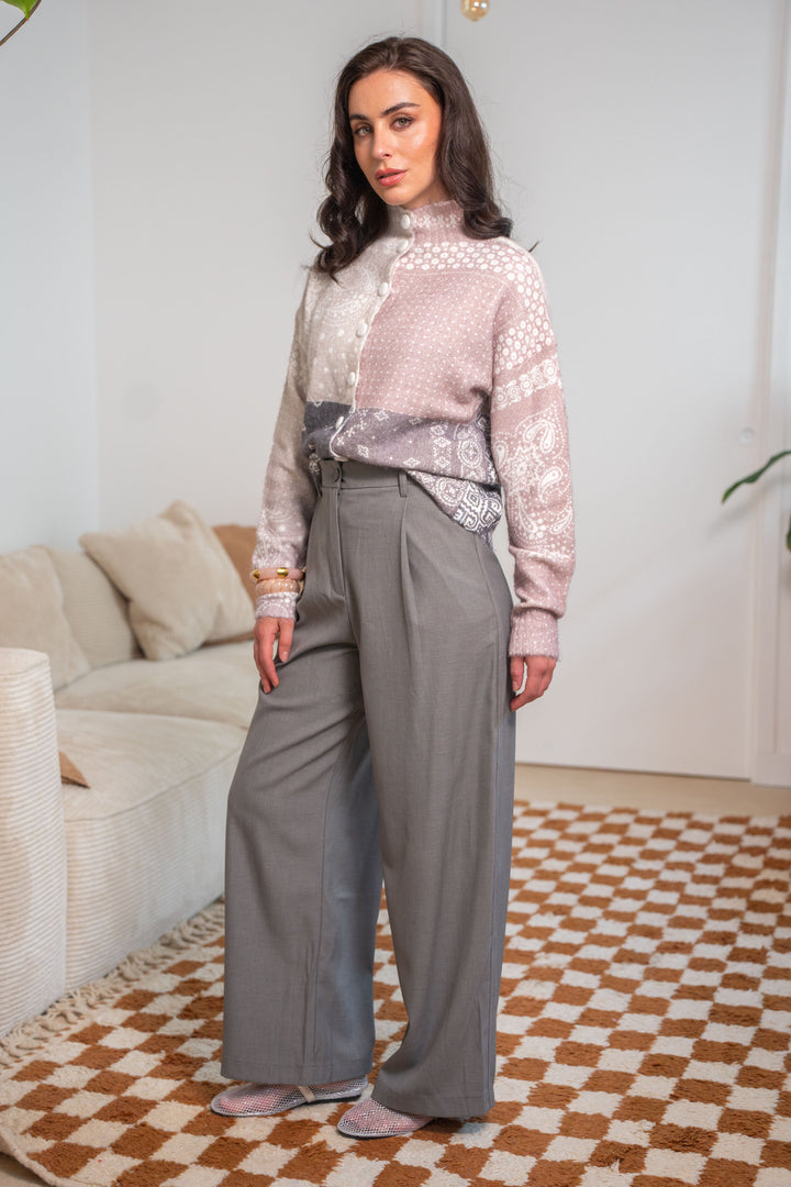 Gilet patchwork bandana Gia Taille unique / Coffee gilets