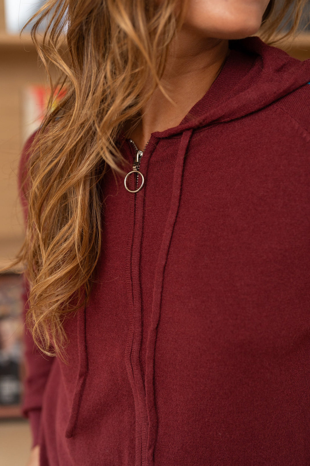 Gilet zippé avec bandes colorées Cassy Taille unique