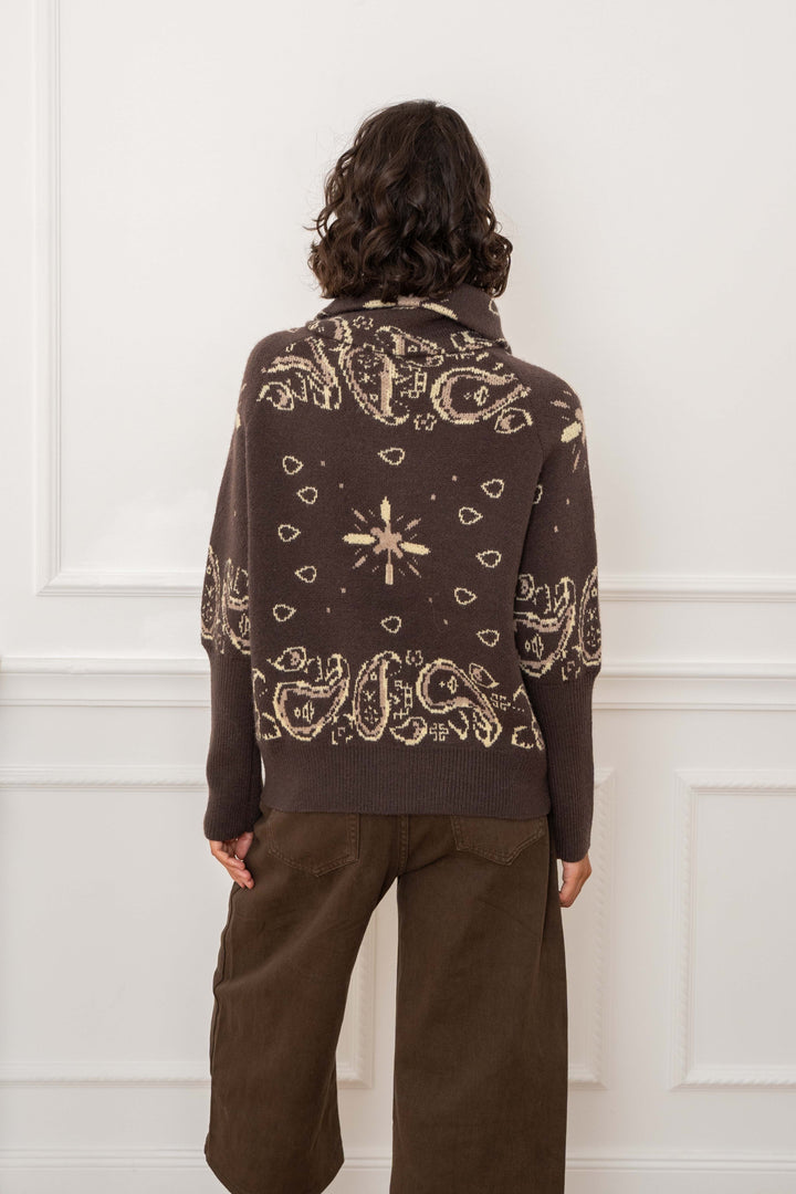 Gilet zippé Beky à motif bandana 26001 - Taille unique: 36