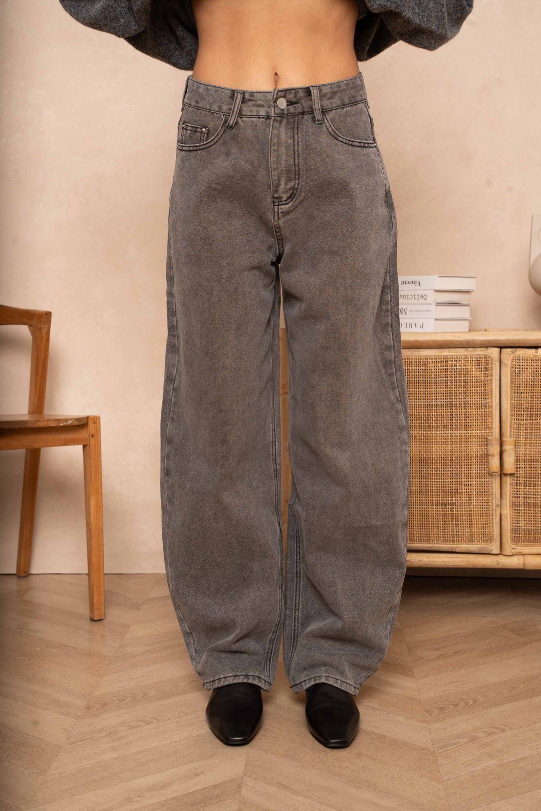 Jean large Pink - Pantalons