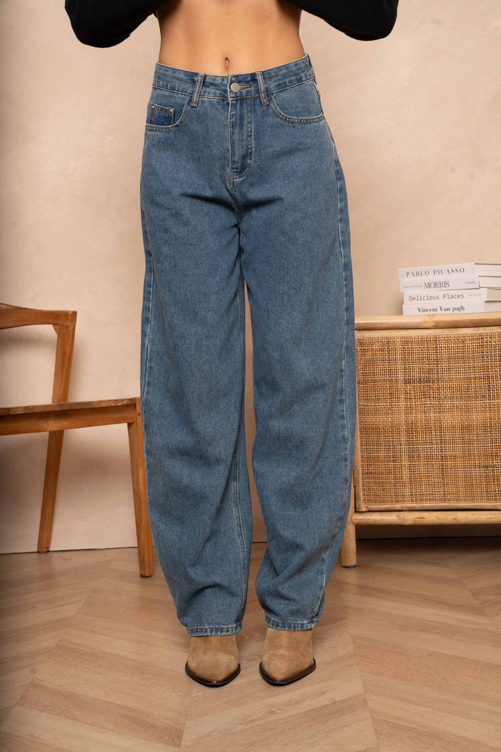 Jean large Pink - Pantalons