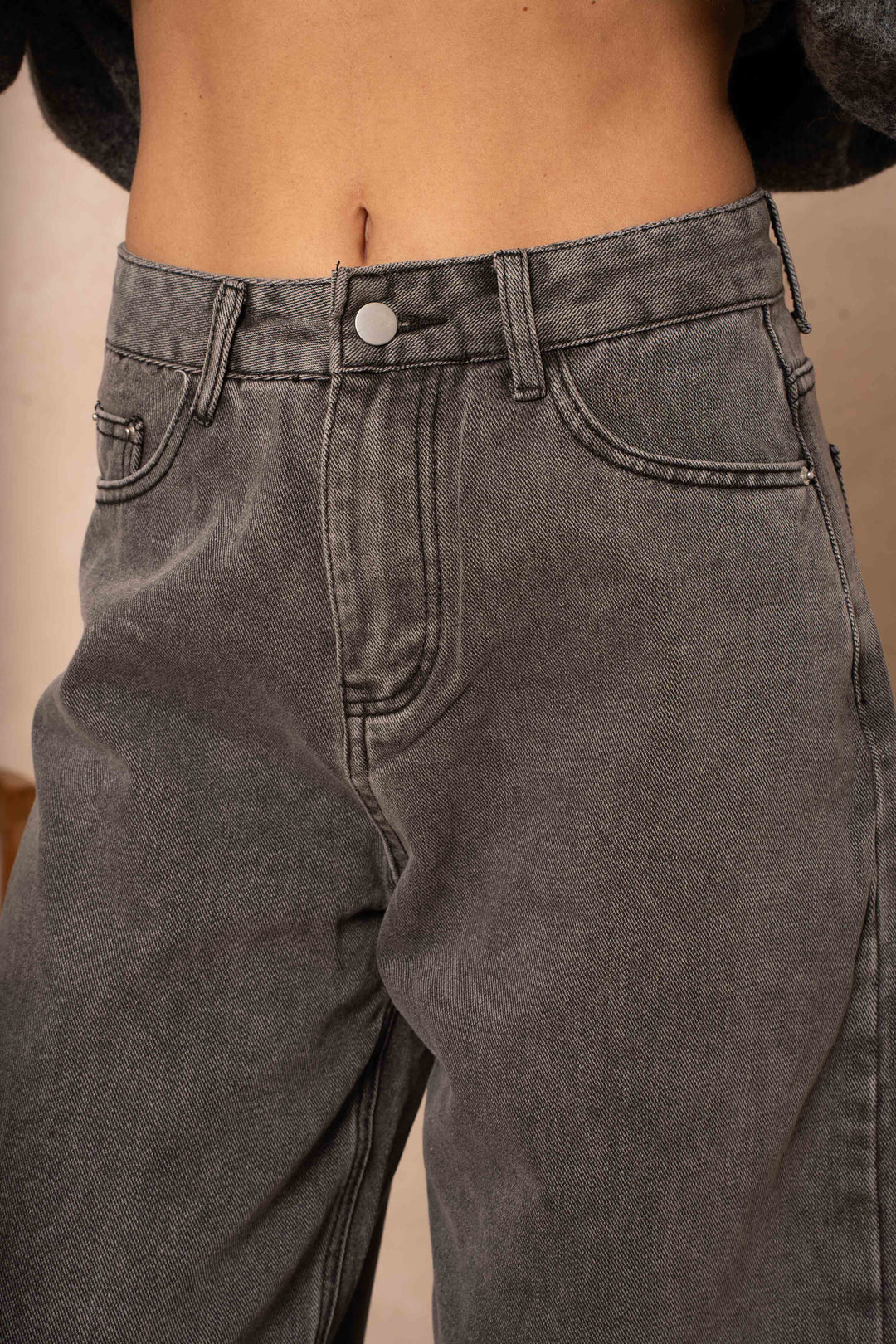 Jean large Pink - Pantalons