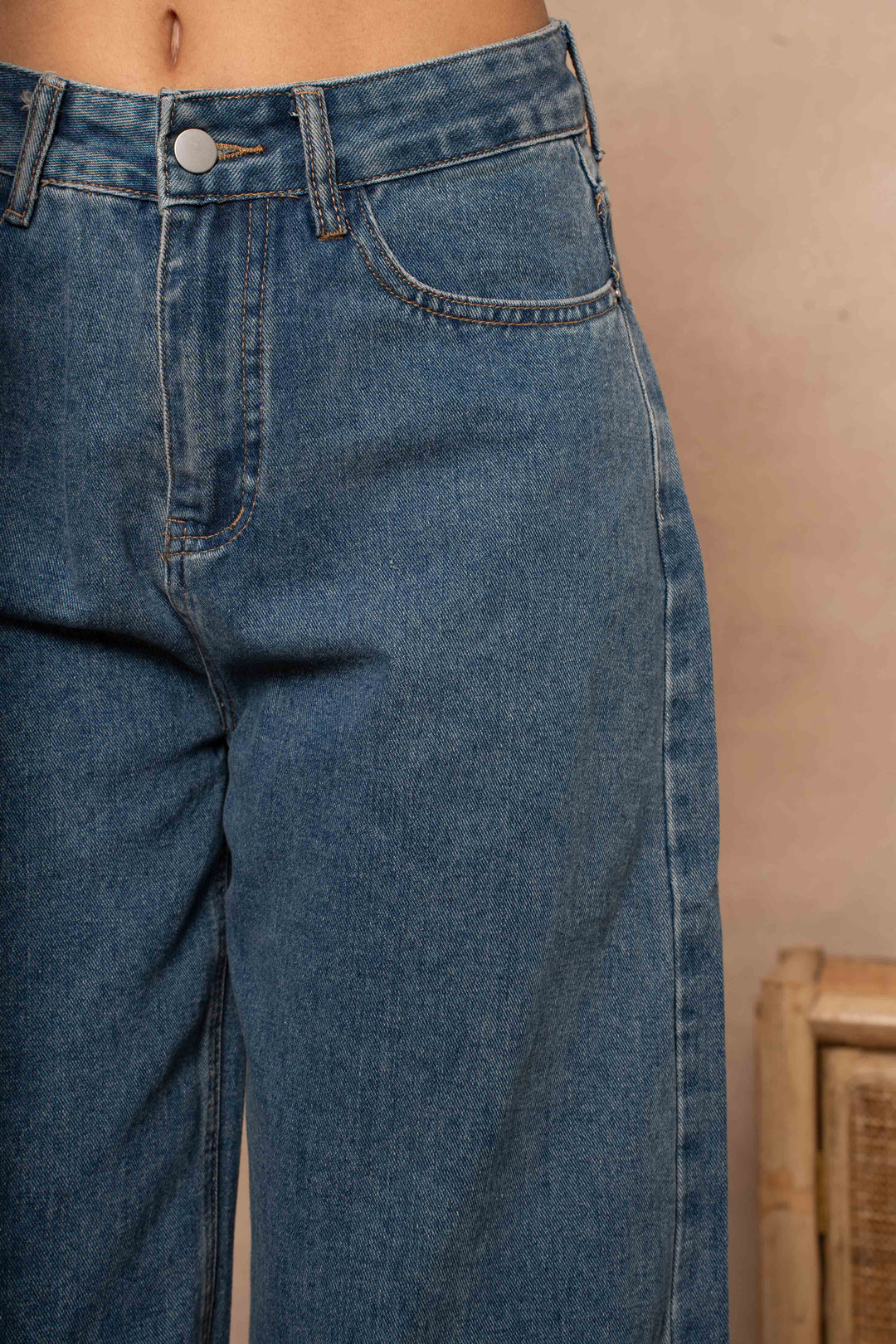 Jean large Pink - Pantalons