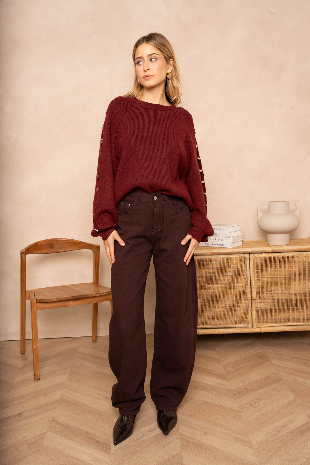 Jean large Pink - Pantalons