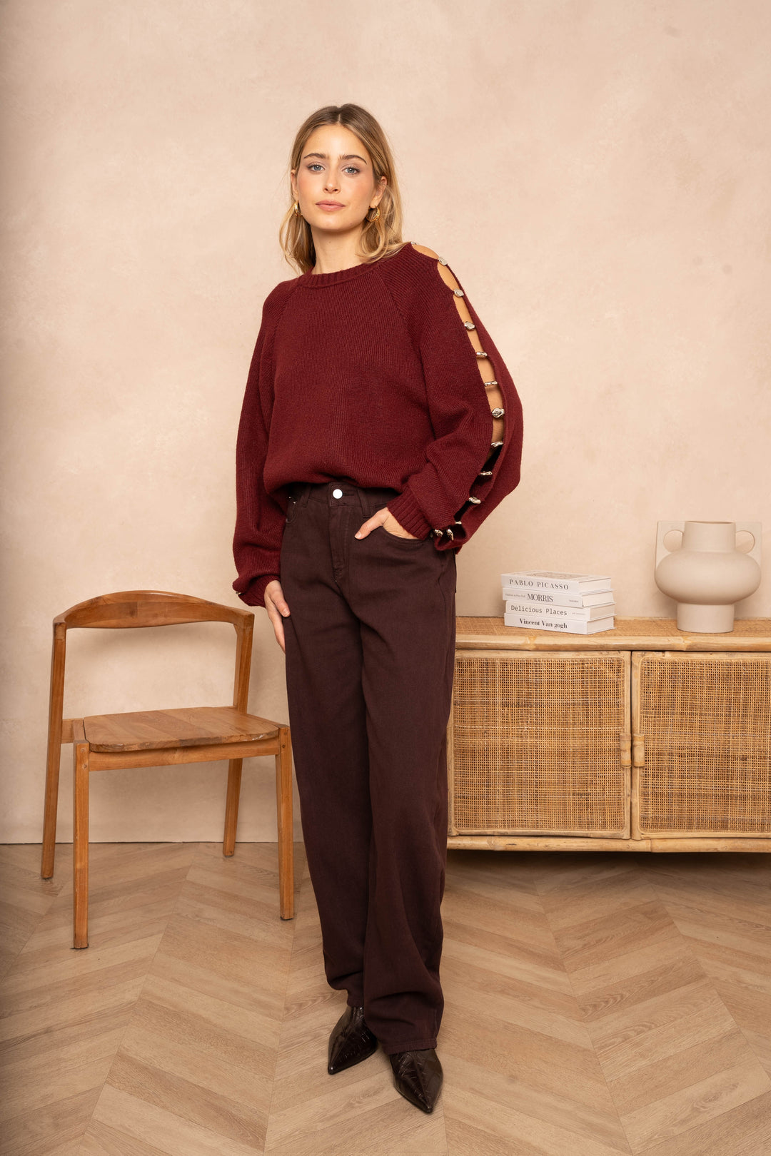 Jean large Pink - Pantalons