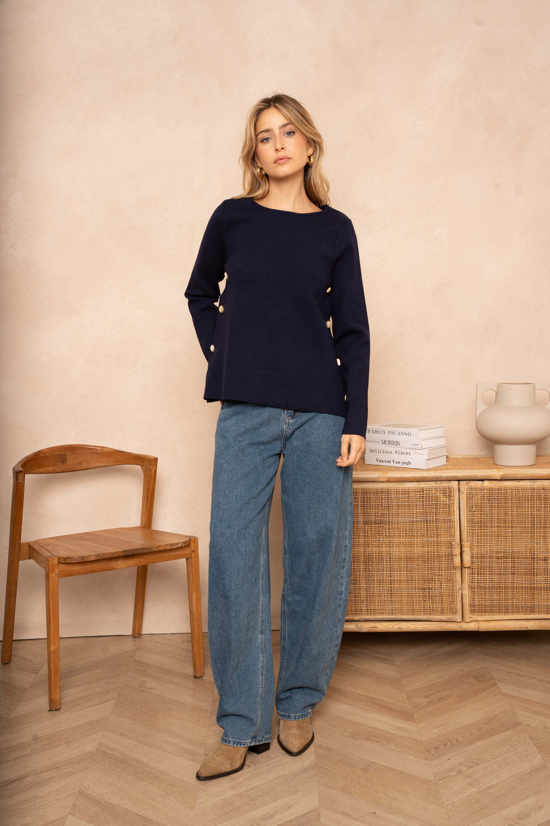 Jean large Pink - Pantalons