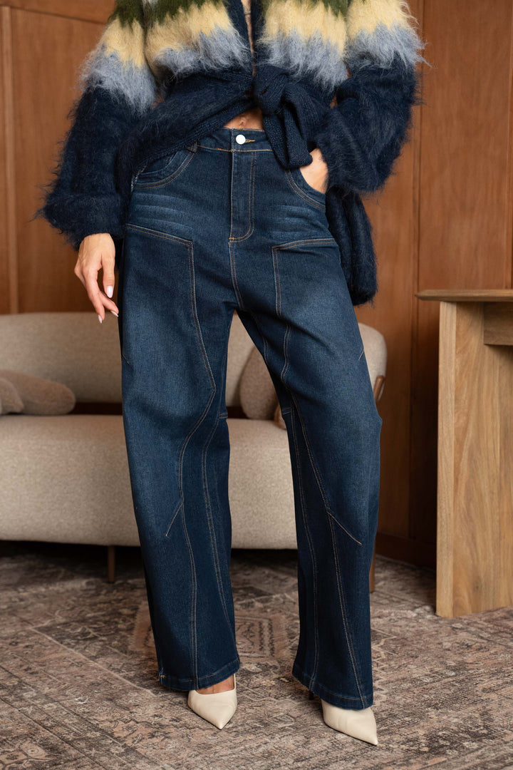 Jean large taille haute Morocco