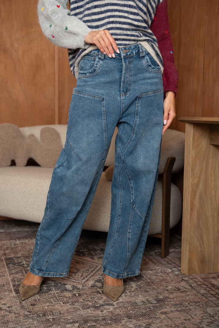 Jean large taille haute Morocco