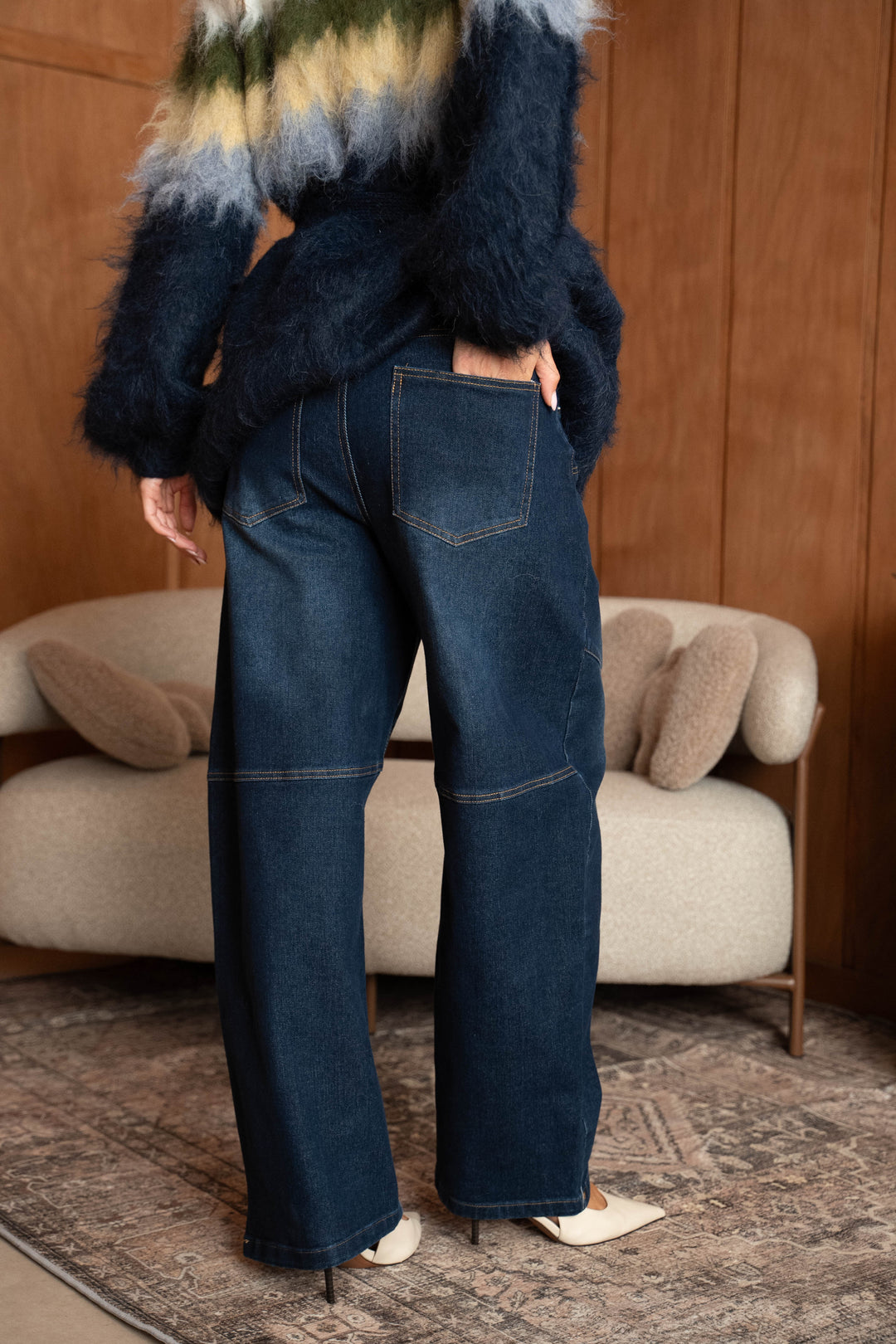 Jean large taille haute Morocco