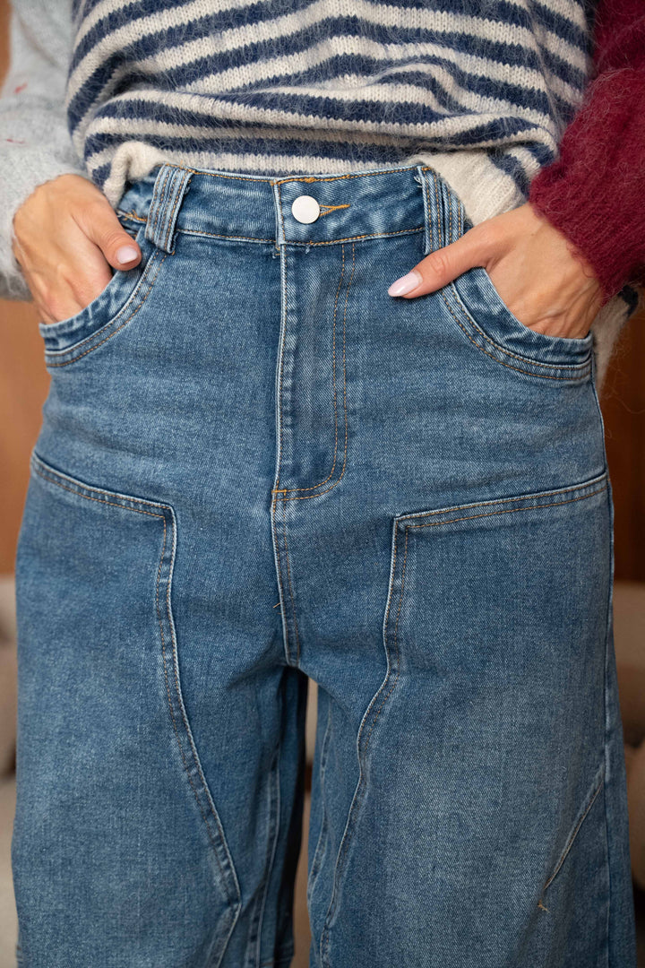 Jean large taille haute Morocco