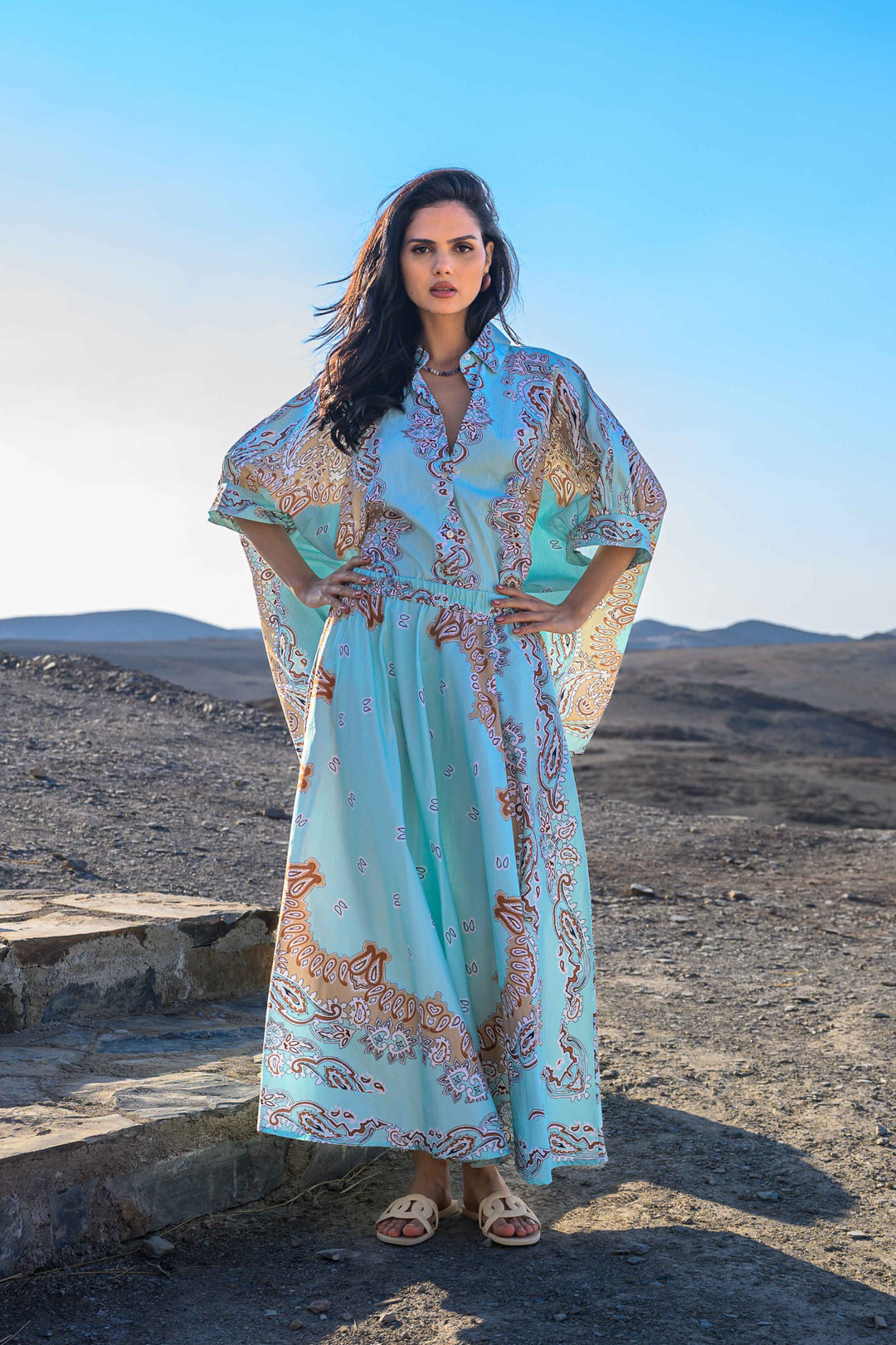 Jupe Longue en Coton à Motifs Success - Taille unique: d’un