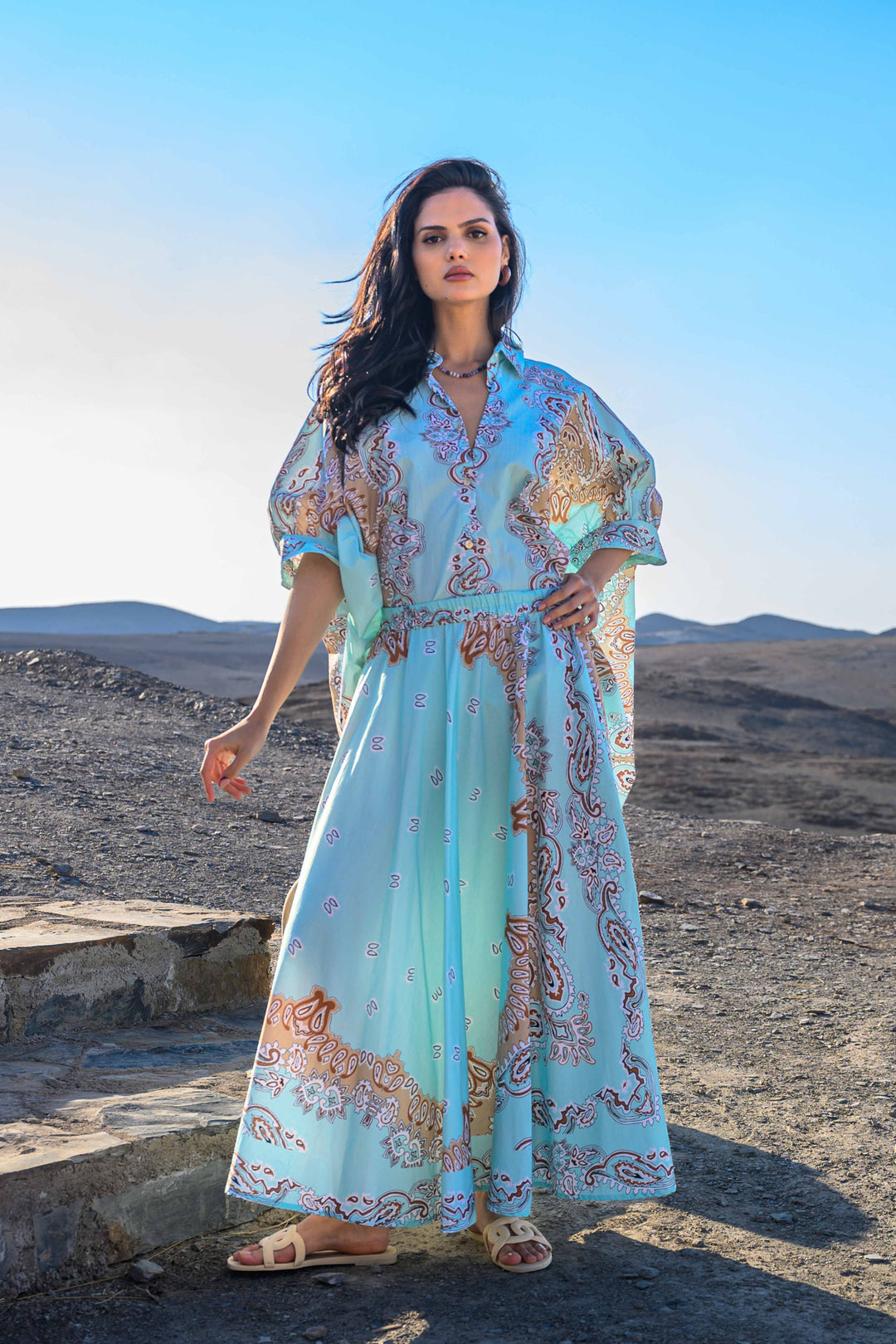 Jupe Longue en Coton à Motifs Success - Taille unique: d’un