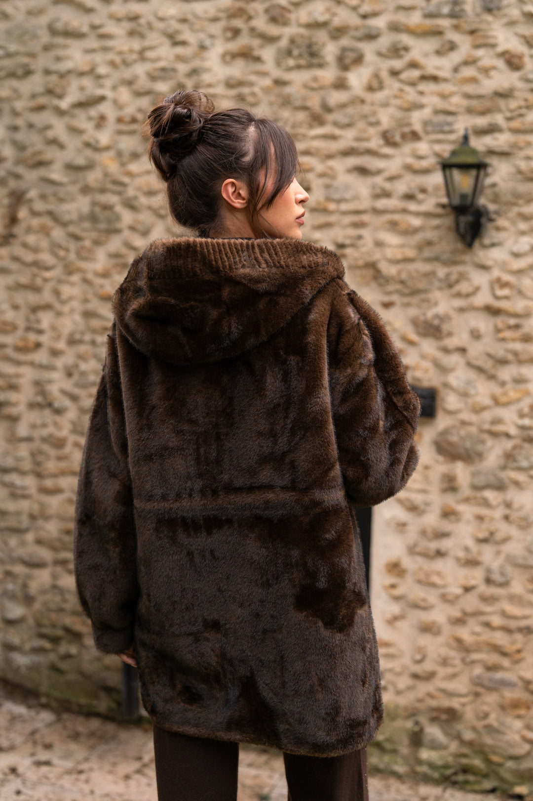 Manteau à capuche en fausse fourrure Banco - Manteaux