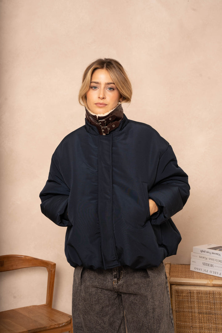 Manteau aviateur Oscar - Taille unique / Marine - Manteaux