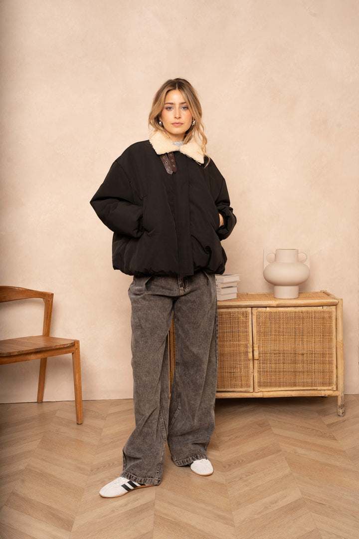 Manteau aviateur Oscar - Taille unique / Noir - Manteaux