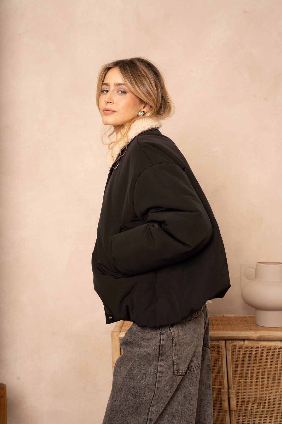 Manteau aviateur Oscar - Taille unique / Noir - Manteaux