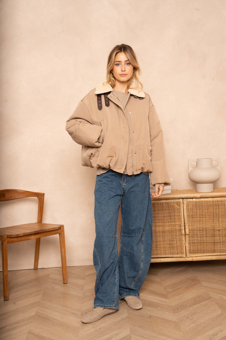 Manteau aviateur Oscar - Taille unique / Taupe - Manteaux