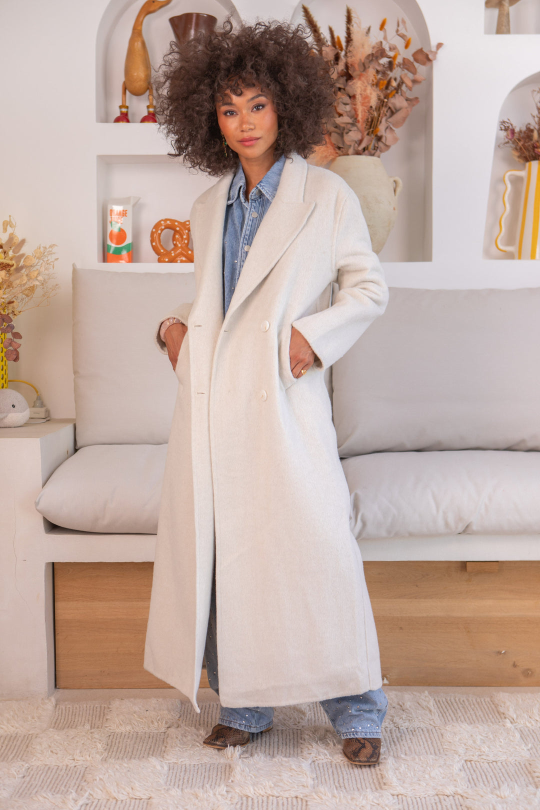 Manteau long en Laine Shilon - Manteaux et vestes