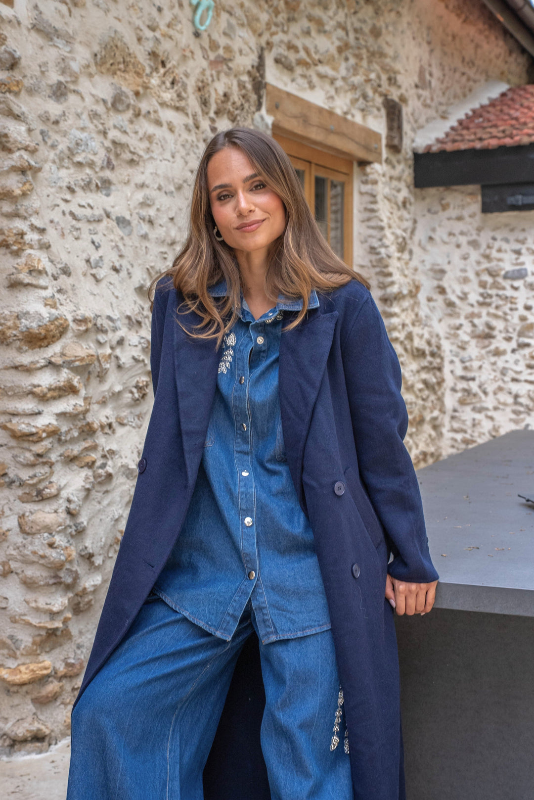Manteau long en Laine Shilon - Manteaux et vestes