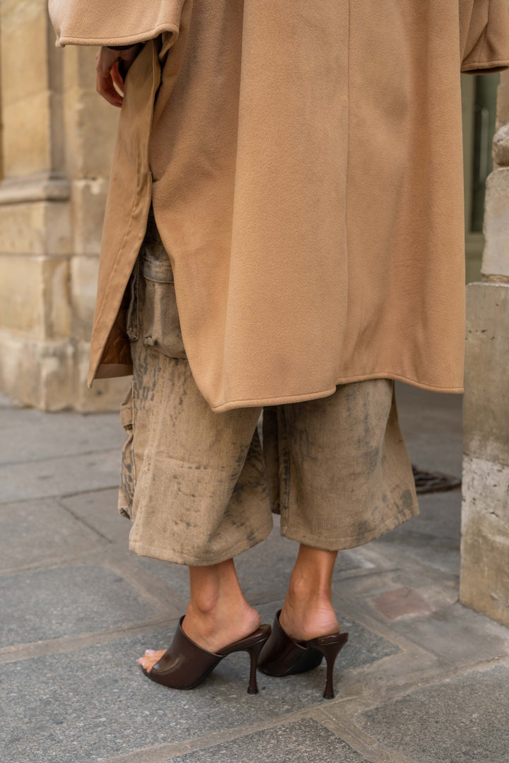 Manteau oversize bimatière Naora - Manteaux et vestes