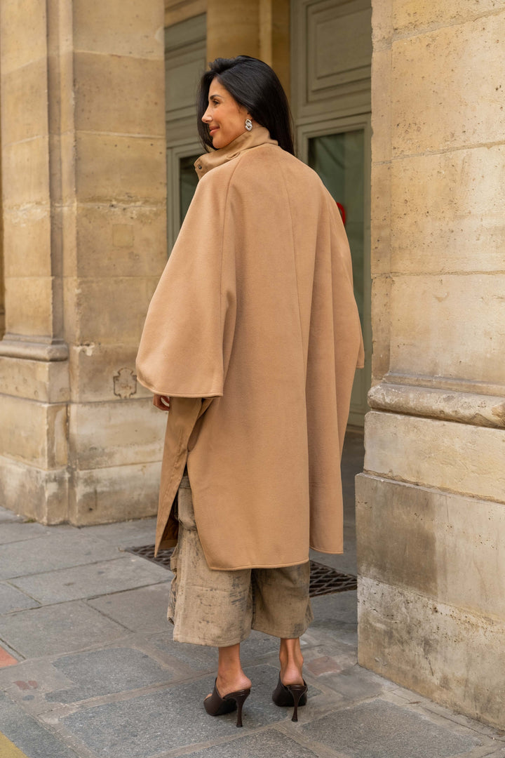 Manteau oversize bimatière Naora - Manteaux et vestes