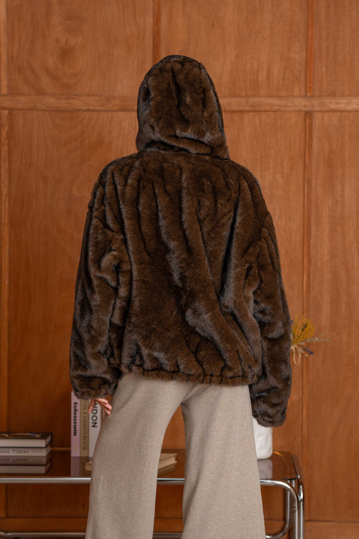Manteau réversible en fausse fourrure Alba 2688-001
