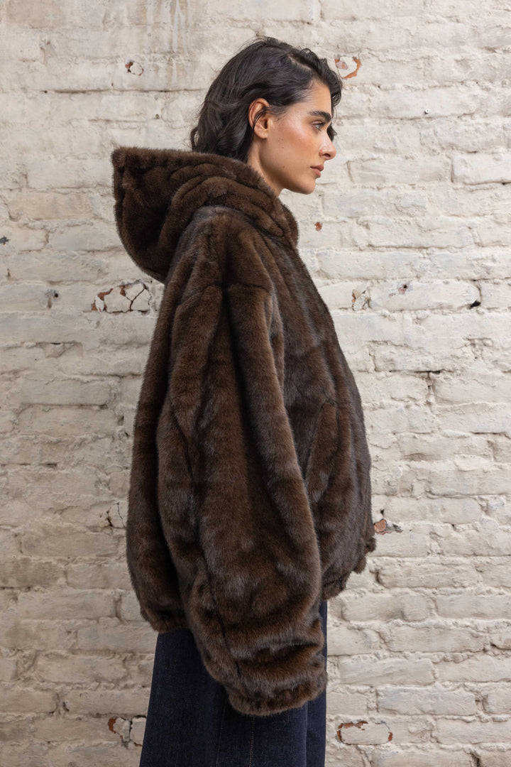 Manteau réversible en fausse fourrure Alba 2688-001