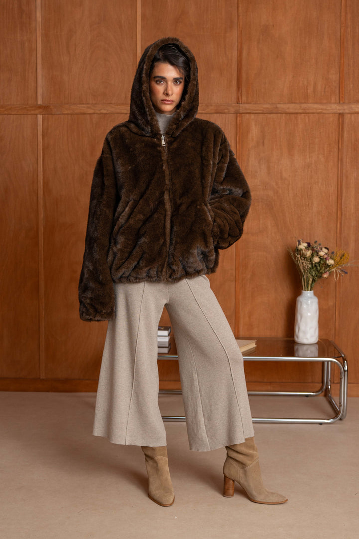 Manteau réversible en fausse fourrure Alba 2688-001