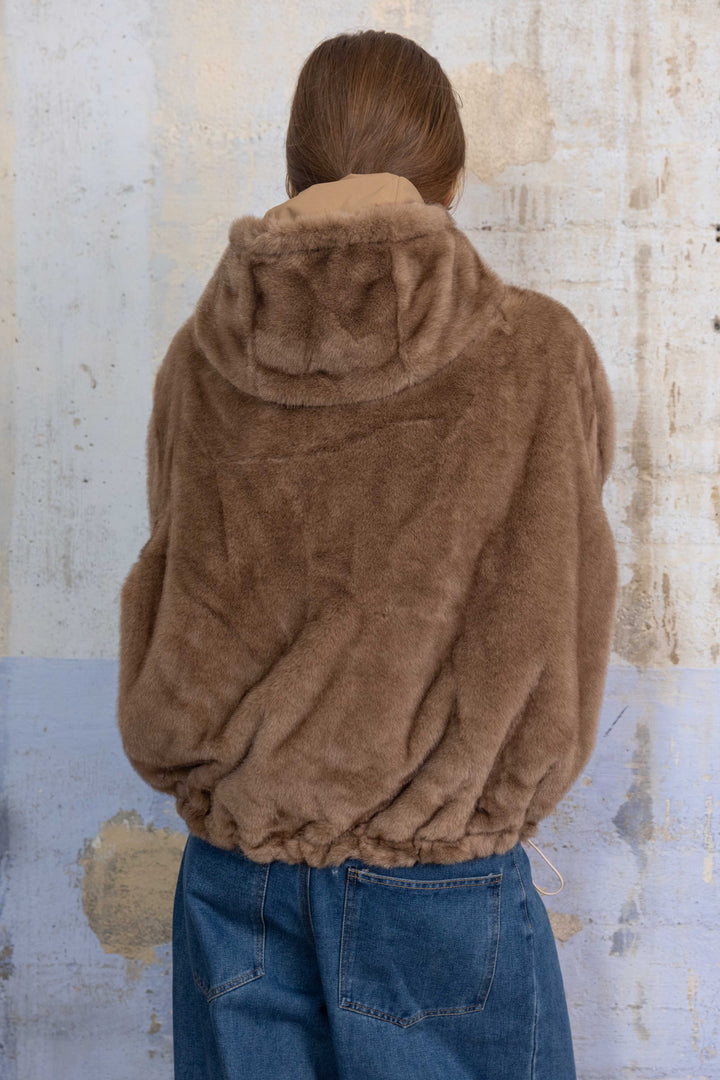 Manteau réversible en fausse fourrure Alba 2688-001