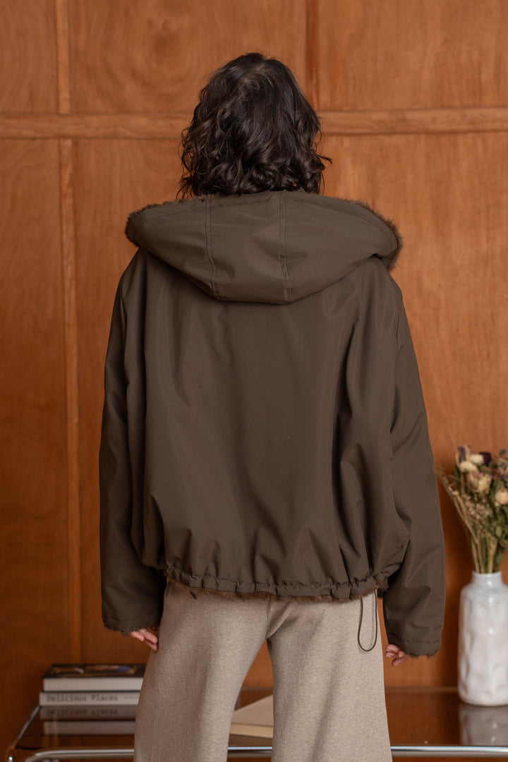Manteau réversible en fausse fourrure Alba 2688-001
